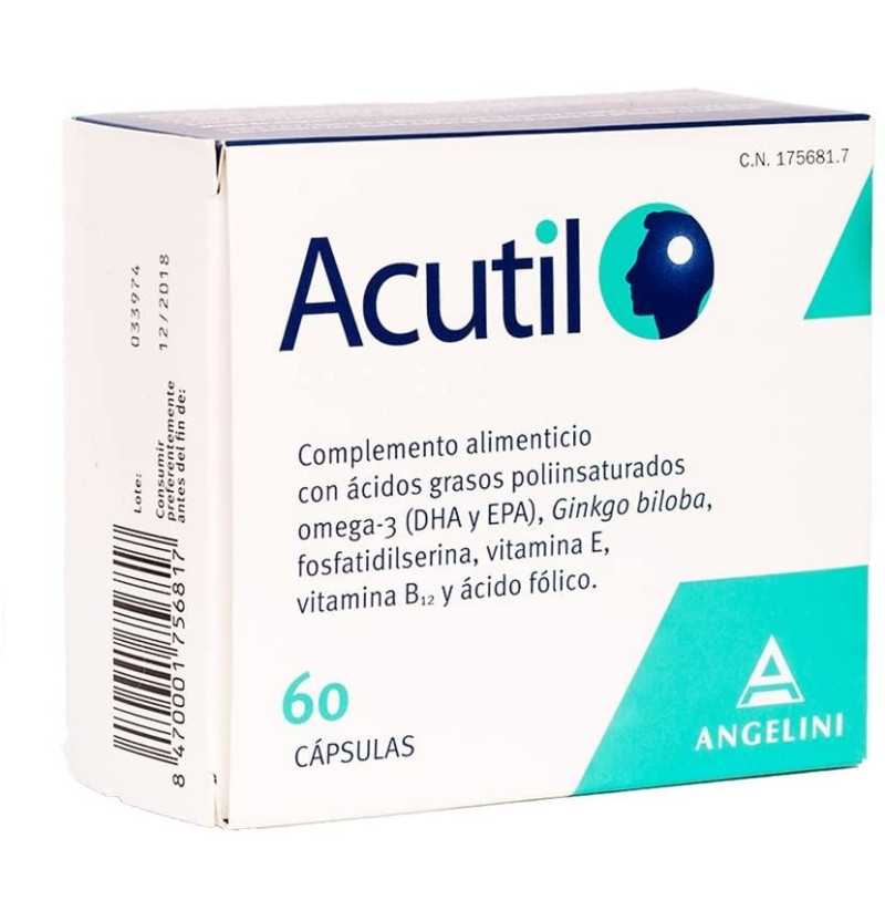Acutil (60 Cápsulas) - Farmaceutica Angelini S.a