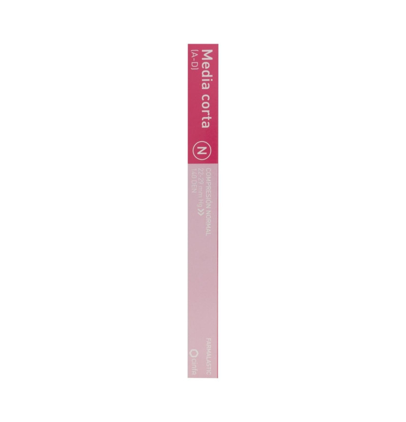 Media Corta (a - D) Compresion Normal - Farmalastic (talla Reina Plus Color Negro) - Cinfa S a