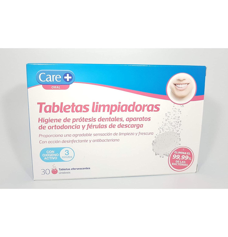Care+ Tabletas Limpiadoras (30 Tabletas Efervescentes) - Stada