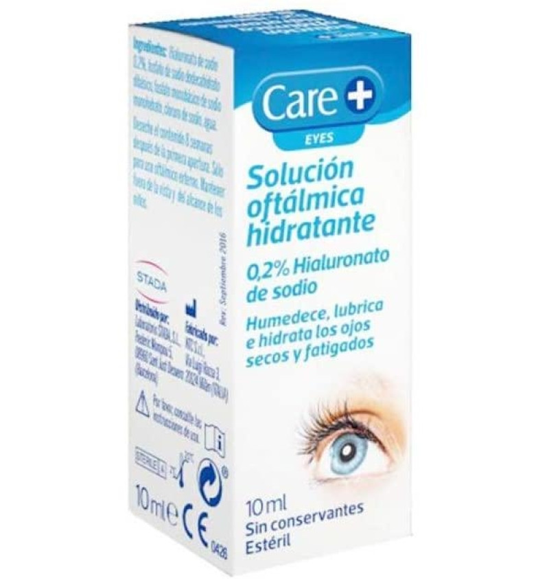Care+ Solución Oftalmica Hidratante 0,2% (1 Envase 10 ml) - Ontex