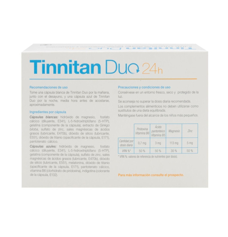 Tinnitan Duo 24 H (30 Cápsulas +30 Cápsulas) - Salvat S a