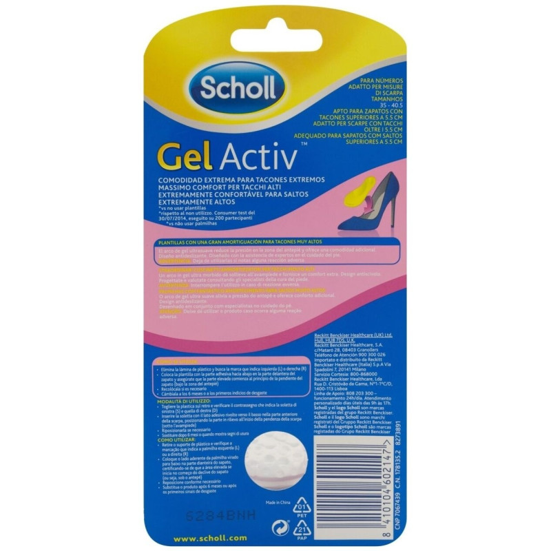 Gel Activ Tacones Muy Altos 2uds - Scholl
