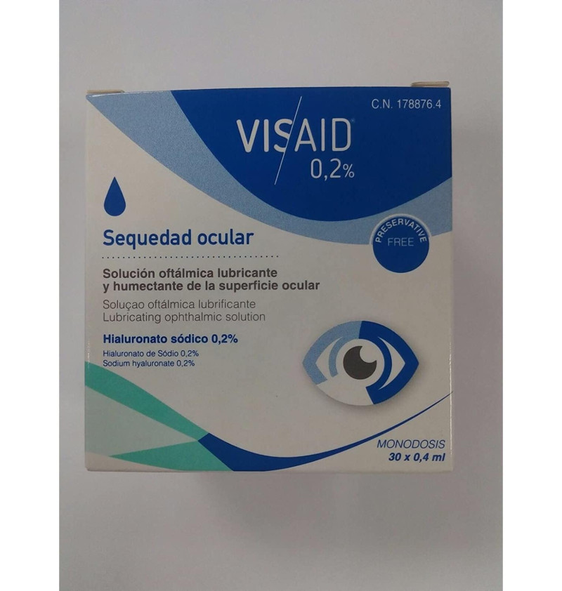 Visaid 0.2% Gotas Oculares Estéril, 30 Monodosis 0,4 ml - Avizor