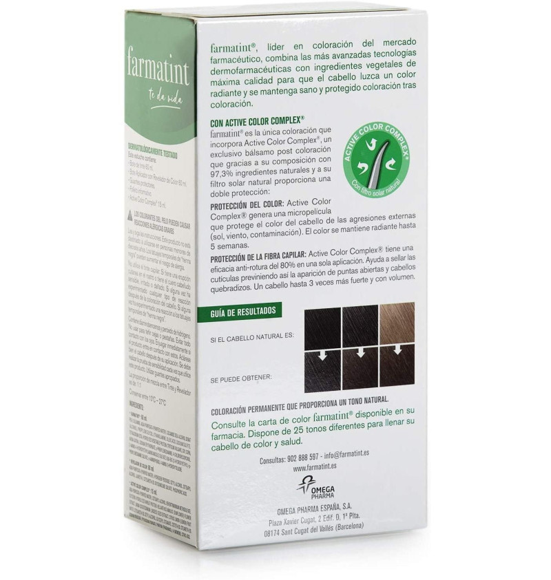 Farmatint (1 Envase 135 ml Tono Rubio Oscuro Ceniza) - Perrigo