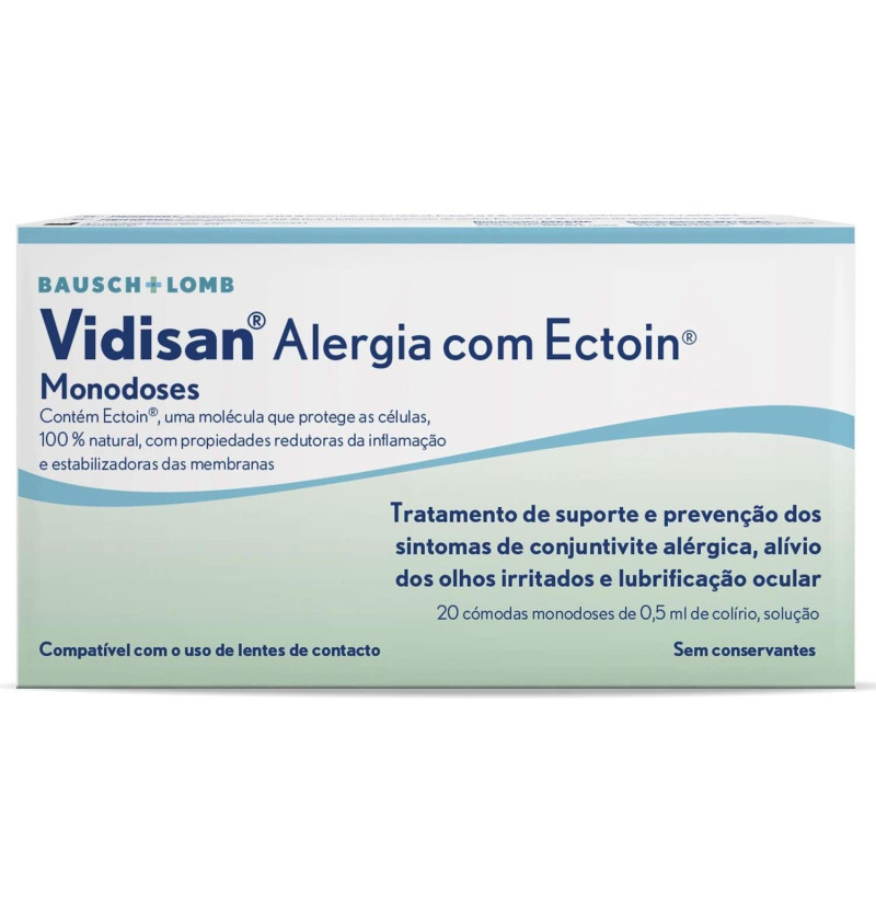 Vidisan Alergia con Ectoin Colirio Monodosis 20 X 0,5 ml - Bausch & Lomb