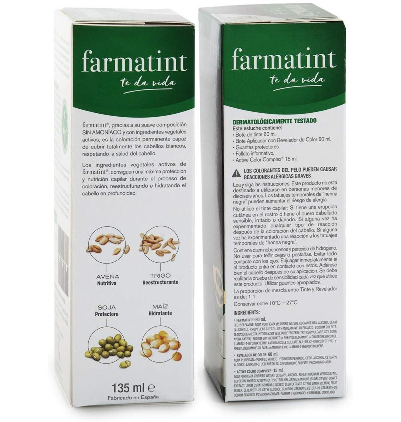 Farmatint (1 Envase 135 Ml Tono Castaño Claro Dorado)