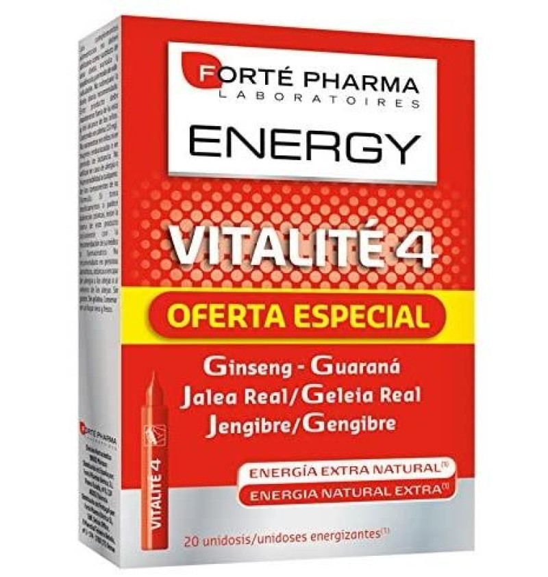Vitalite 4g Energy (20 Unidosis 10 ml) - Forté Pharma