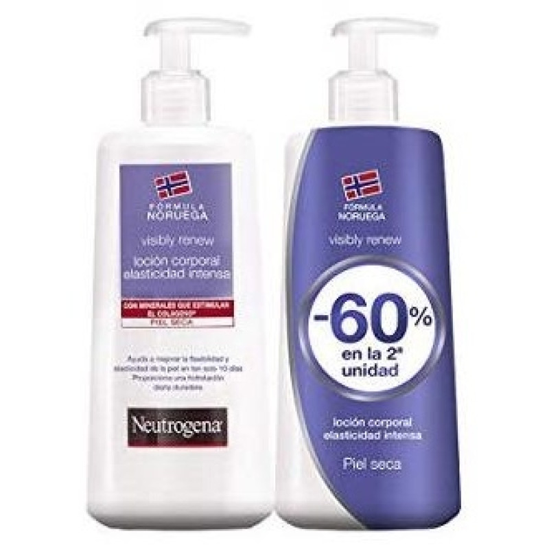 Duplo Neutrogena Visibly Renew Loción Corporal Elasticidad Intensa, 2 Unidades X 750 ml - Neutrogena