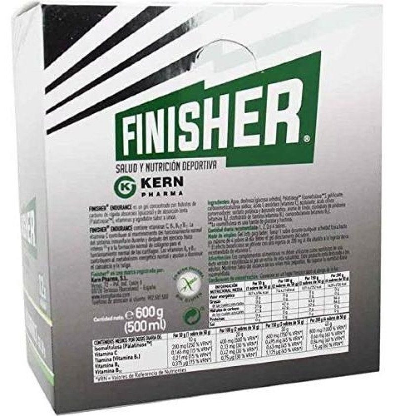 Finisher Endurance Gel (12 Sobres 50 g) - Kern Pharma