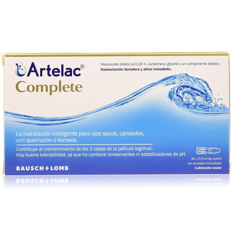Artelac Complete Esteril Gotas Oculares (30 Monodosis 0,5 ml) - Bausch & Lomb