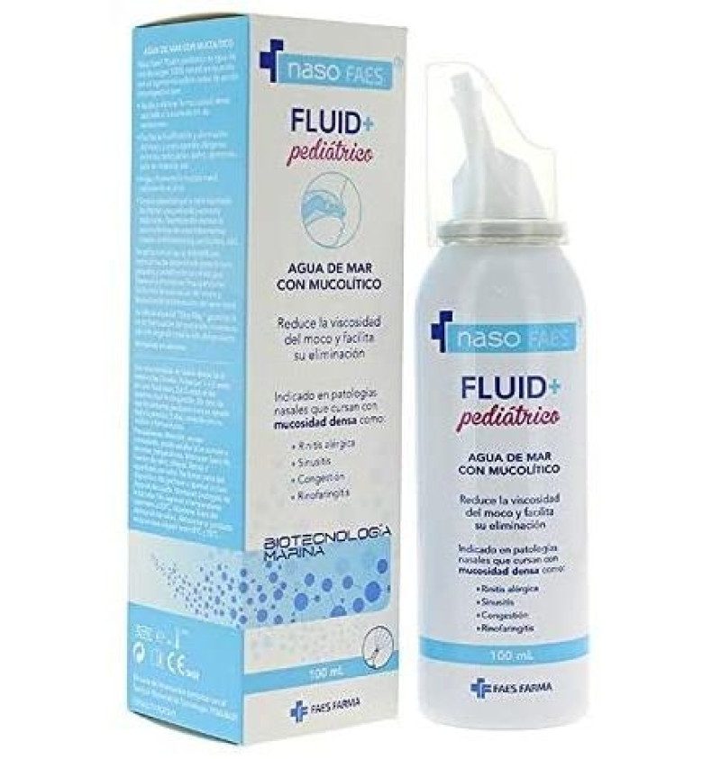 Naso Faes Fluid+ Pediátricoo Limpieza Nasal (100 ml) - Faes Farma
