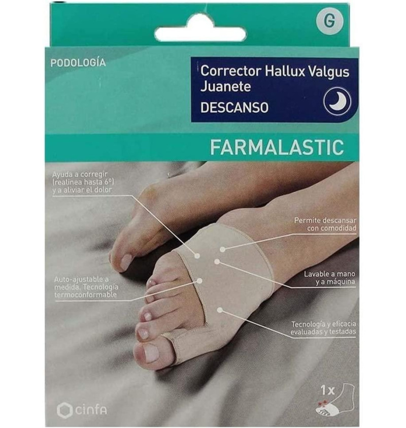 Corrector Juanete Descanso - Farmalastic Feet (talla G) - Cinfa S a
