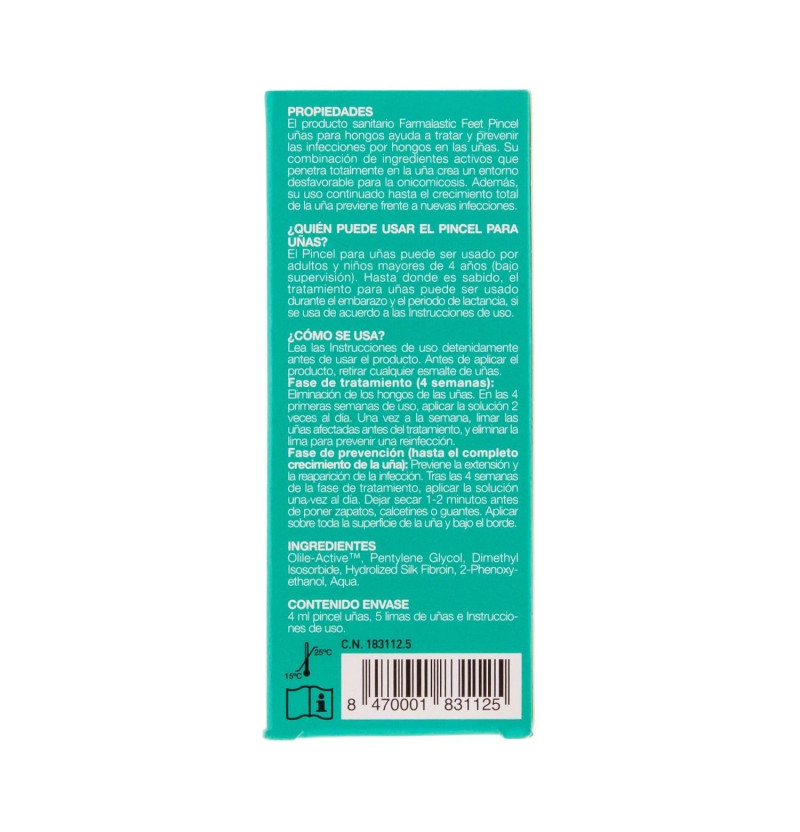 Farmafeet Micosis Pincel Uñas para Hongos (1 Envase 4 ml) - Cinfa S a