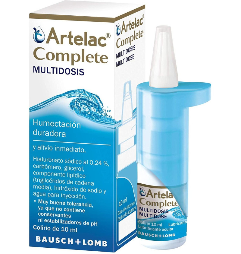 Artelac Complete Esteril Gotas Oculares (1 Envase Multidosis 10 ml) - Bausch & Lomb