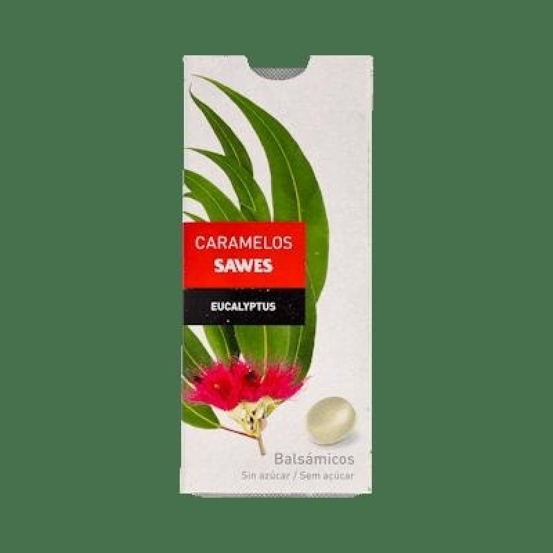 Caramelos Blister sin Azúcar Sabor Eucalipto 22g - Sawes