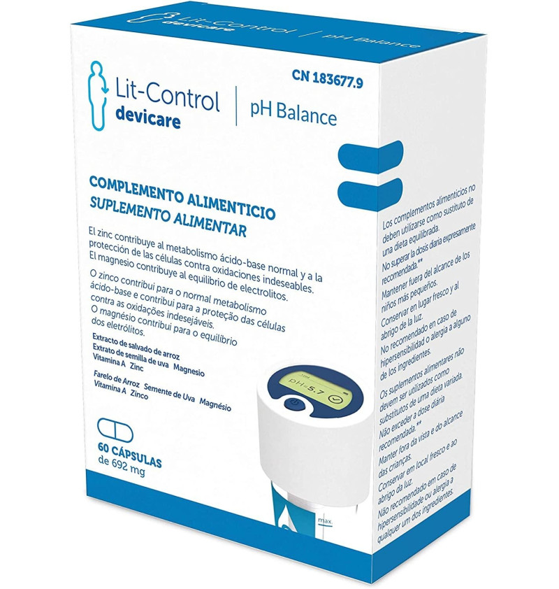 Lit - Control Ph Balance (60 Cápsulas) - Devicare