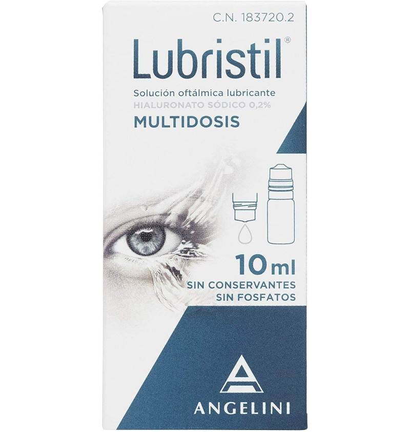 Lubristil Solución Oftalmica Lubricante (1 Envase Multidosis 10 ml) - Farmaceutica Angelini S.a