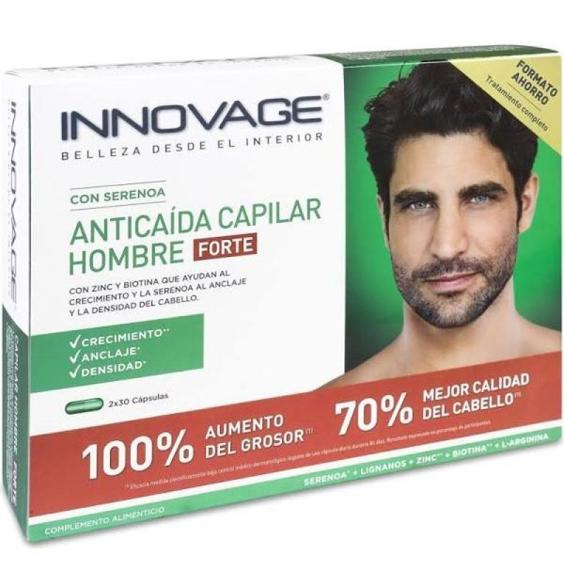 Innovage Anticaida Capilar Hombre Forte (2 Envases 30 Cápsulas) - Uriach-aquilea Otc S.l