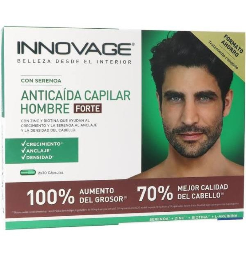 Innovage Anticaida Capilar Hombre Forte (2 Envases 30 Cápsulas) - Uriach-aquilea Otc S.l