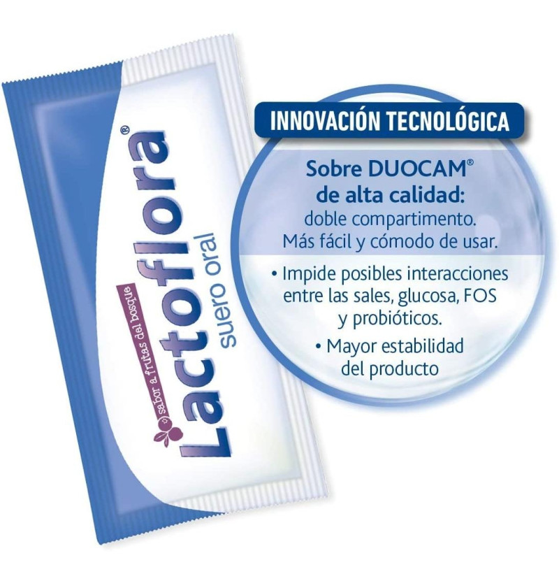 Lactoflora Suero Oral (6 Sobres Duocam Sabor Frutas del Bosque) - Stada