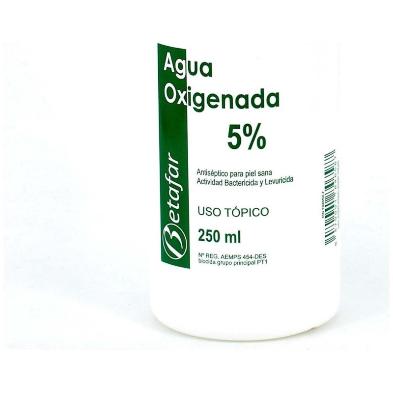 Agua Oxigenad Betafar 5% 250 ml - Betafar