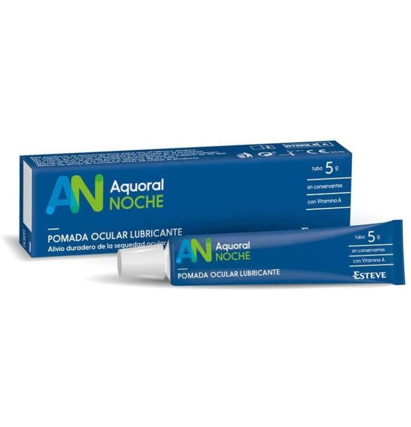 Aquoral Noche - Pomada Ocular Lubricante Esteril (1 Envase 5 g) - Esteve Laboratorios S.a