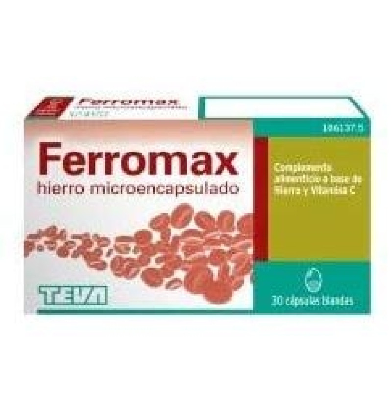 Ferromax (30 Cápsulas Blandas) - Teva