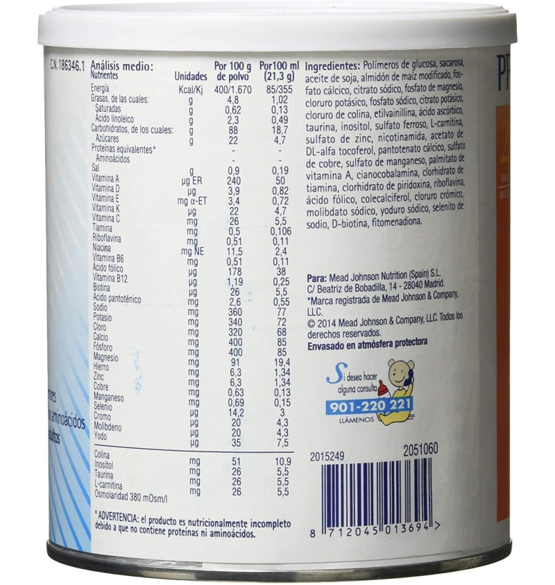 Pfd 2 (1 Bote 450 G Sabor Neutro)