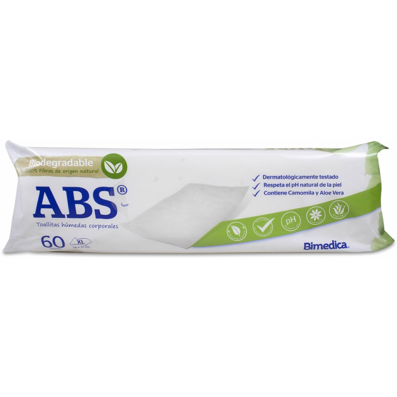 Aliment Vegetal Toallitas Corporales Abs 28x31 60und - Abs