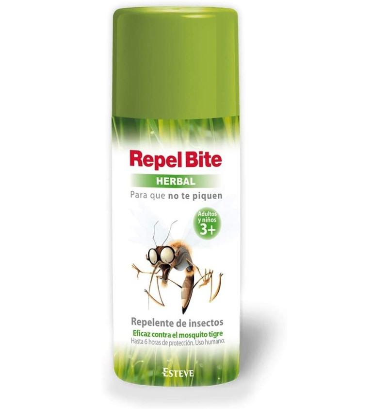 Repel Bite Herbal - Repelente de Insectos Uso Humano (spray 100 ml) - Esteve Laboratorios S.a