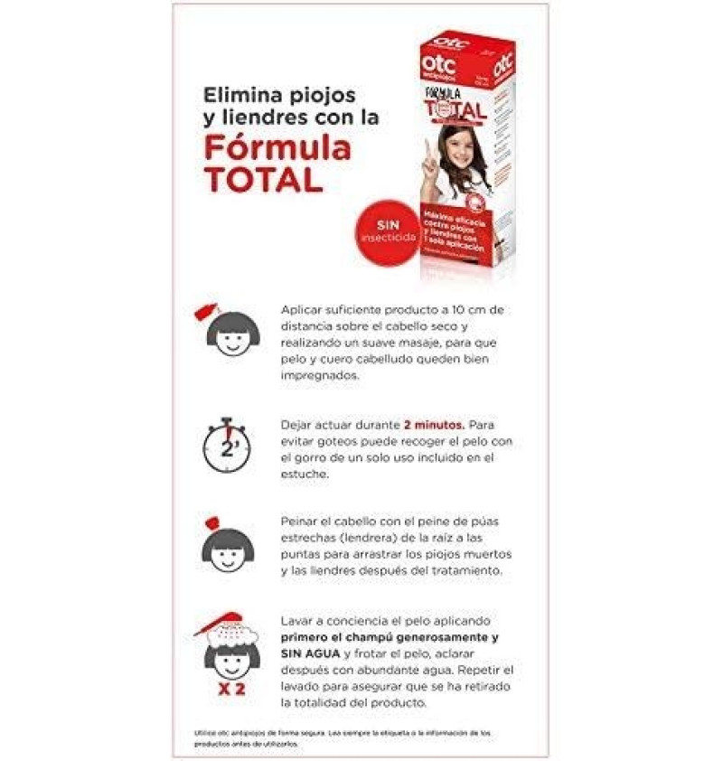 Otc Antipiojos Formula Total (1 Envase 125 ml) - Ferrer