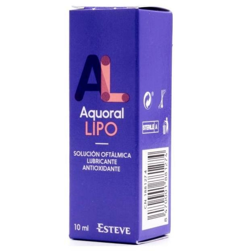 Aquoral Lipo - Solución Oftalmica Lubricante Antioxidante Esteril (1 Frasco 10 ml) - Esteve Laboratorios S.a