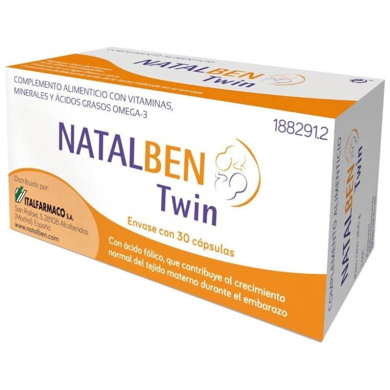 Twin Embarazo Gemelar 30 Cápsulas - Natalben
