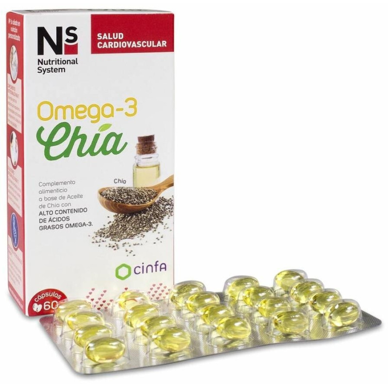 Omega - 3 Chía, 60 Cápsulas - Ns
