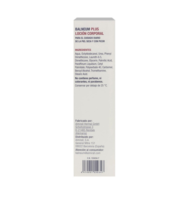Balneum Plus Locion (1 Envase 500 ml) - Almirall