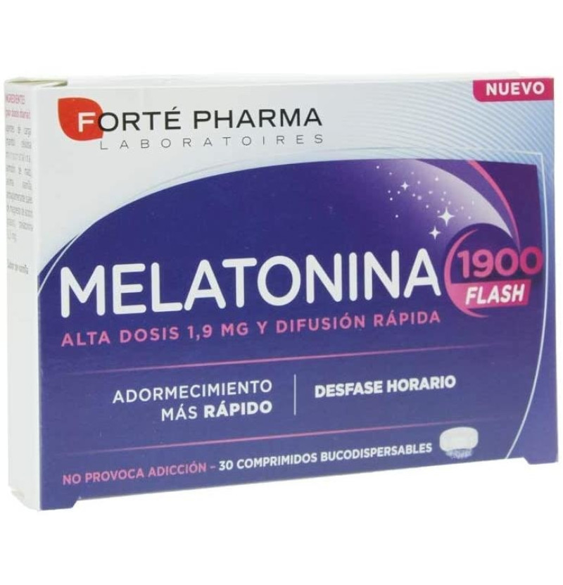 Melatonina Flash 1900 (30 Comprimidos Bucodispersables) - Forté Pharma