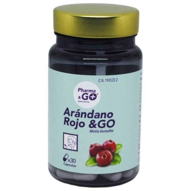 Laboratorios Pharma & Go Arandano Rojo&go 30caps - Pharmaandgo