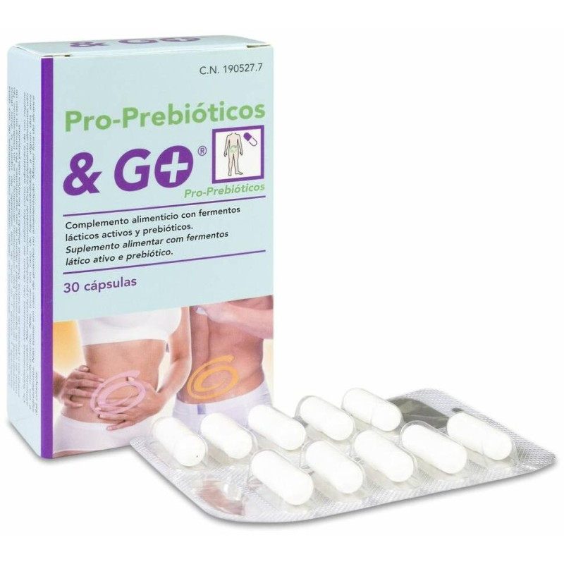 Prebióticos Probióticos&go, 30 Cápsulas - Pharmaandgo