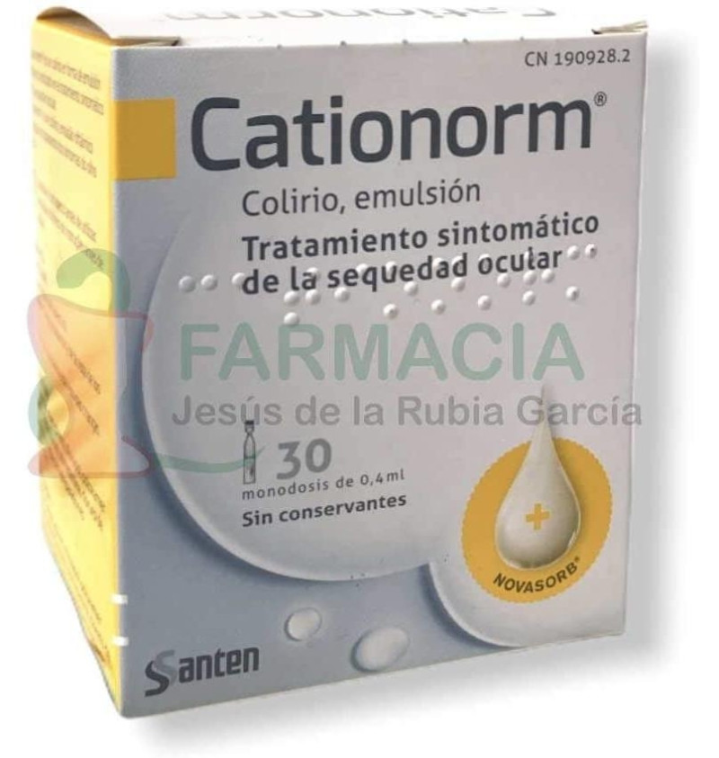 Cationorm Colirio Emulsion (30 Monodosis 0,4 ml) - Santen Italy Srl