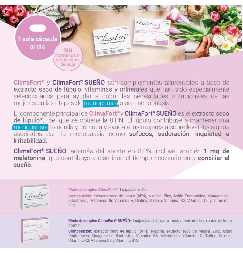 Climafort Sueño (30 Cápsulas) - Lab Niam