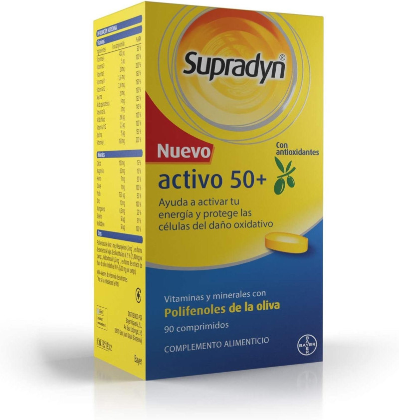 Supradyn Activo 50+ Antioxidantes (90 Comprimidos) - Bayer