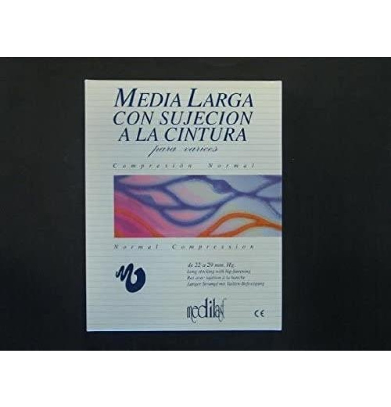 Media Larga Sujecioneccion Cintura Compresion Normal - Medilast (Izquierda Talla Mediana)