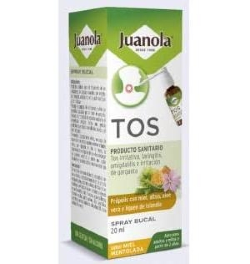 Juanola Tos Spray Bucal (1 Envase 120 ml Sabor Miel Mentolada) - Farmaceutica Angelini S.a