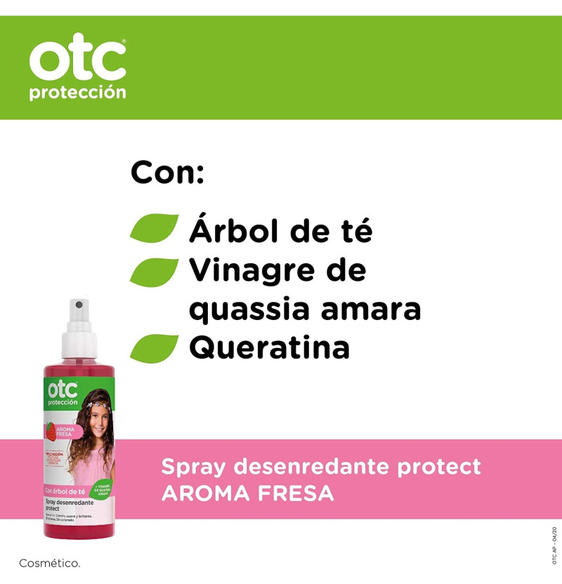 Otc Proteccion Spray Desenredante Protect (1 Envase 250 ml Aroma Fresa) - Ferrer
