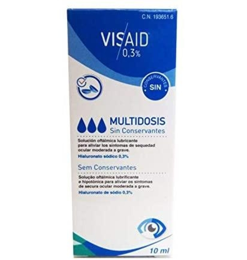 Visaid 0,3% Multidosis Pres Free,10 ml - Avizor