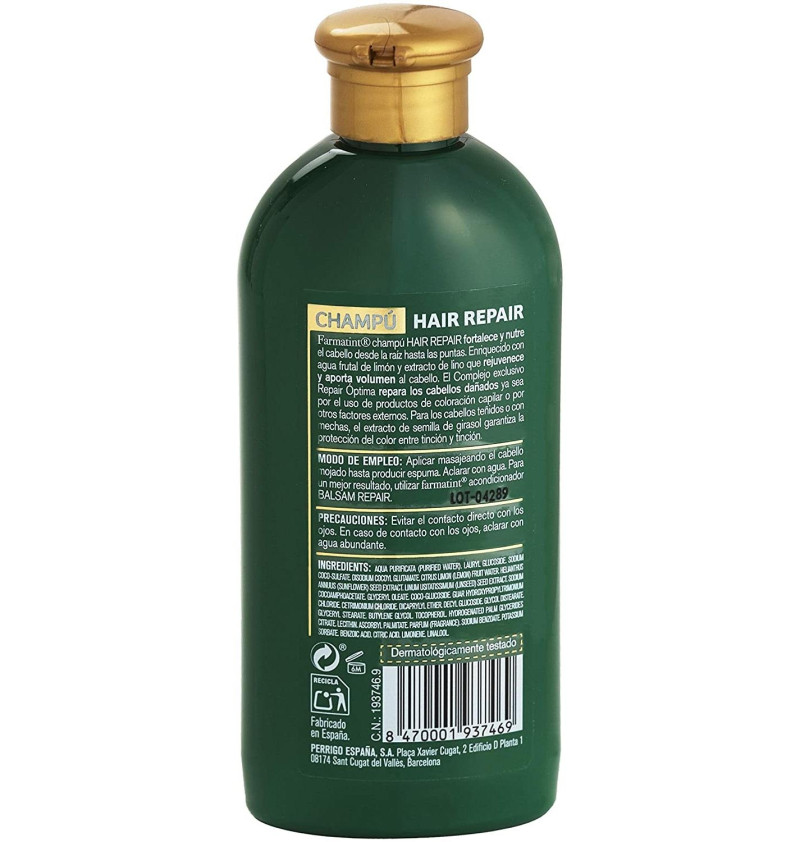 Farmatint Champú Hair Repair (1 Envase 250 ml) - Perrigo