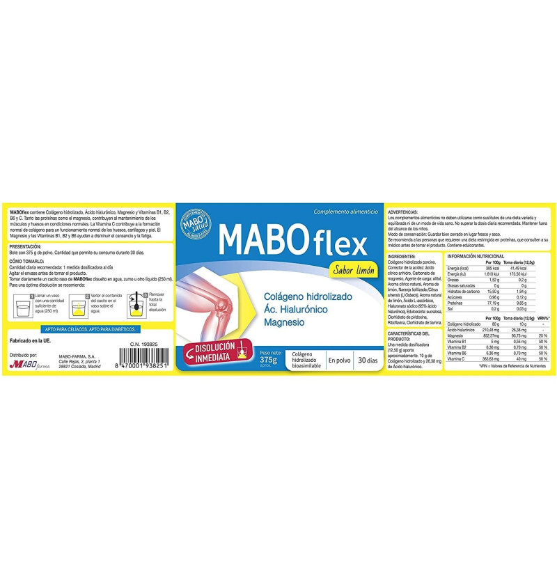 Maboflex (1 Envase 375 g Sabor Limon) - Otros Laboratorios