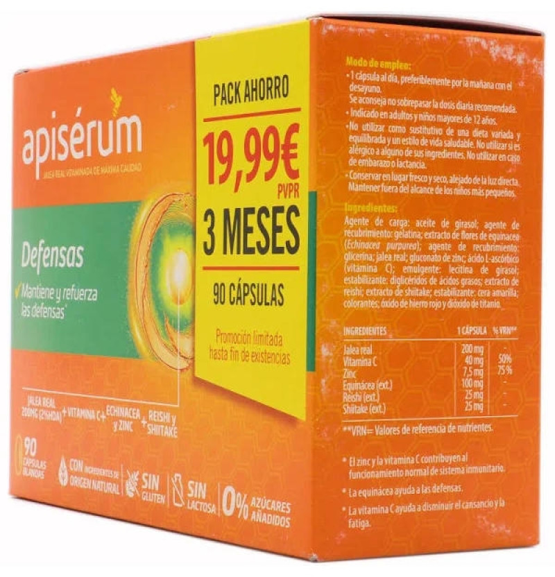 Apiserum Defen Caps Pack 3m - Perrigo