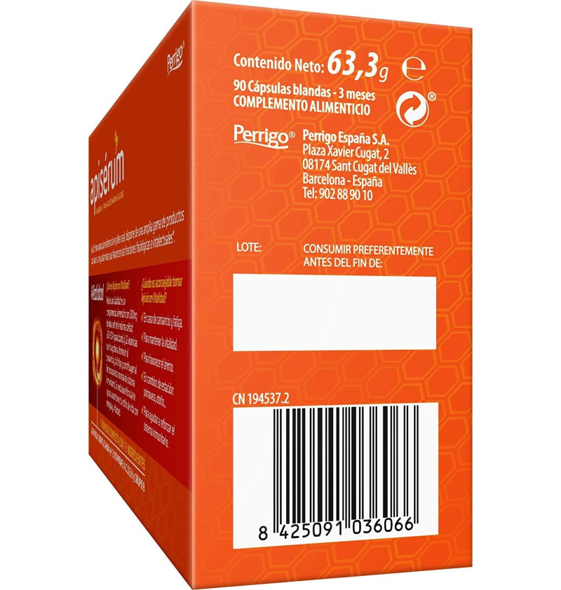Apiserum Vitam Caps Pack 3m - Perrigo