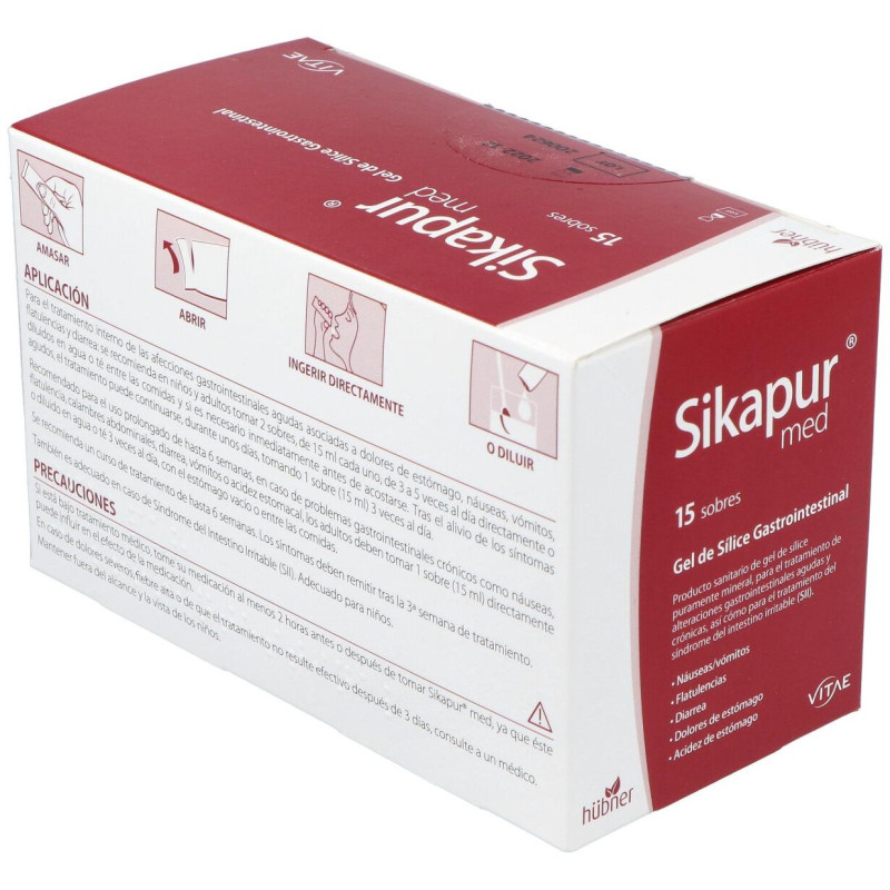Sikapur Med Gel de Sílice Gastrointestinal 15 Sticks - Vitae